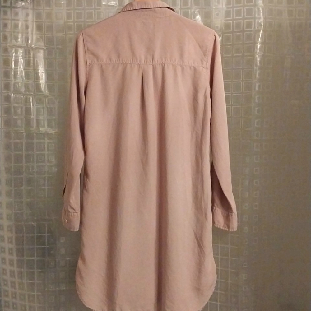 Button Down Oversized Shirt Dress - Picture 2 of 8